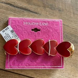 Holiday Lane Red Hearts Bracelet